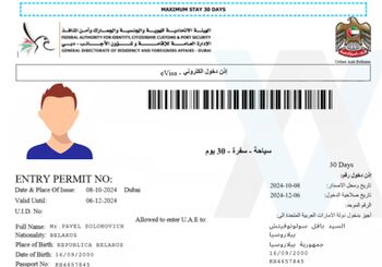 Туристическая виза в ОАЭ
