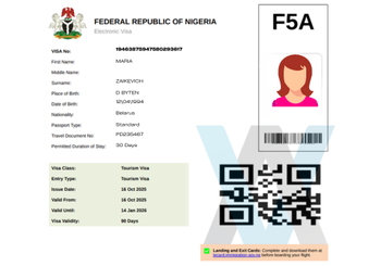 Электронная виза в Нигерию